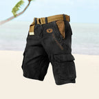 Men's Multi-Pocket Cotton Cargo Shorts