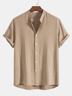 Linen Two-Piece Shirt and Trouser Set