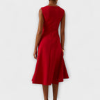 Women's Draped Midi Dress