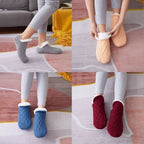 Women's Thermal Knit House Socks with Fluffy Cuff