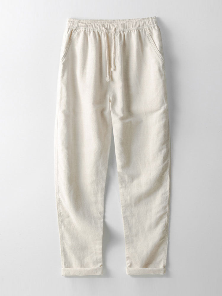 Linen Two-Piece Shirt and Trouser Set