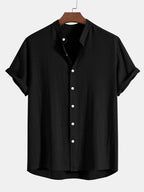 Linen Two-Piece Shirt and Trouser Set