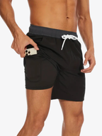 Men's Athletic Swim Shorts Quick Dry Built-In Liner