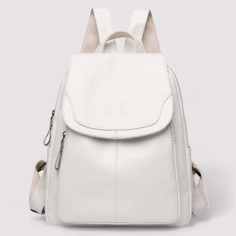 Women's Anti-Theft Leather Backpack