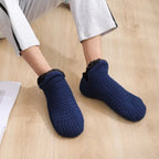 Women's Thermal Knit House Socks with Fluffy Cuff