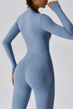 Seamless Half-Zip Jumpsuit