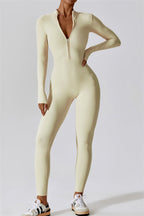 Seamless Half-Zip Jumpsuit