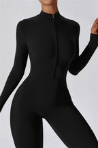Seamless Half-Zip Jumpsuit