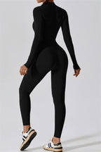 Seamless Half-Zip Jumpsuit