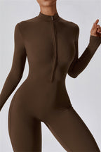 Seamless Half-Zip Jumpsuit