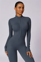Seamless Half-Zip Jumpsuit