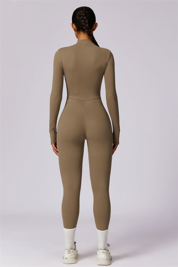 Seamless Half-Zip Jumpsuit