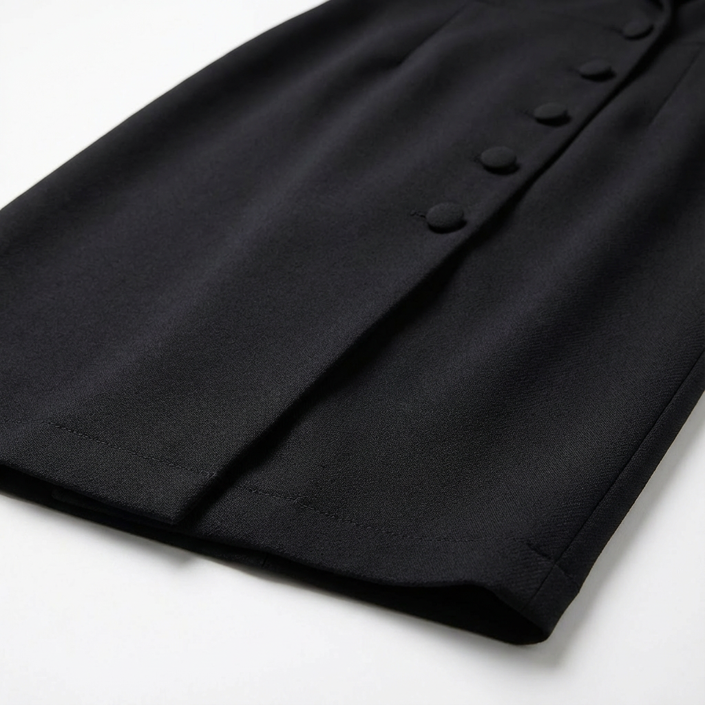 Tailored Midi Dress Blazer Style Long Sleeve