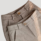 Smart Casual Herringbone Tailored Trousers
