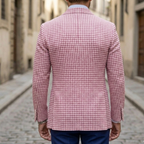 Men's Check Blazer Slim Fit Jacket