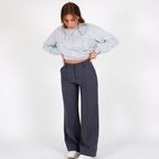 High-Waist Wide-Leg Pantalon