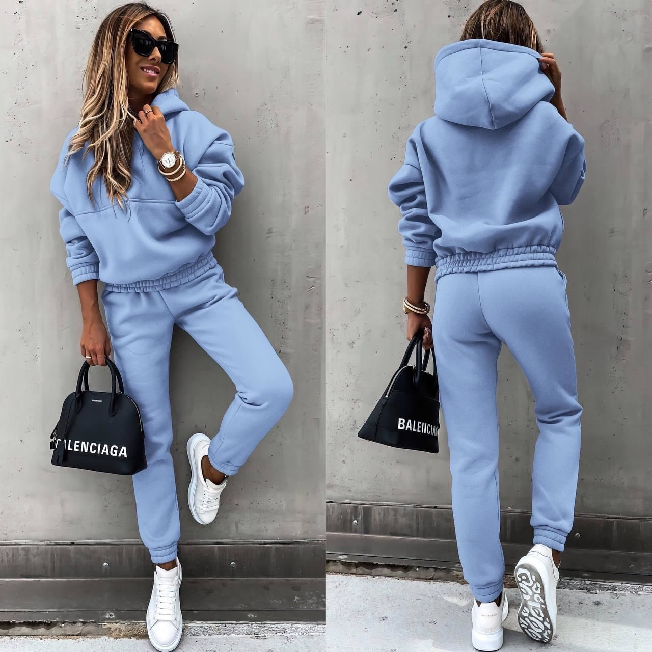 Women's Hoodie and Jogger Set Thick Soft Fabric