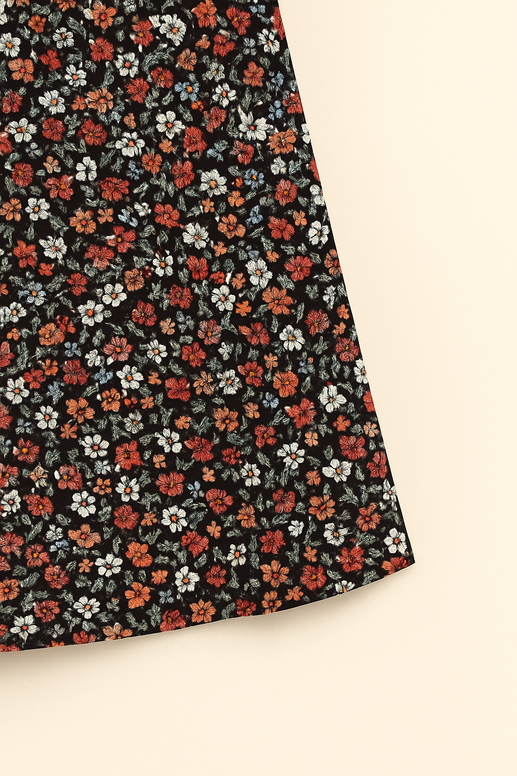 Floral Midi Dress Women Relaxed Fit