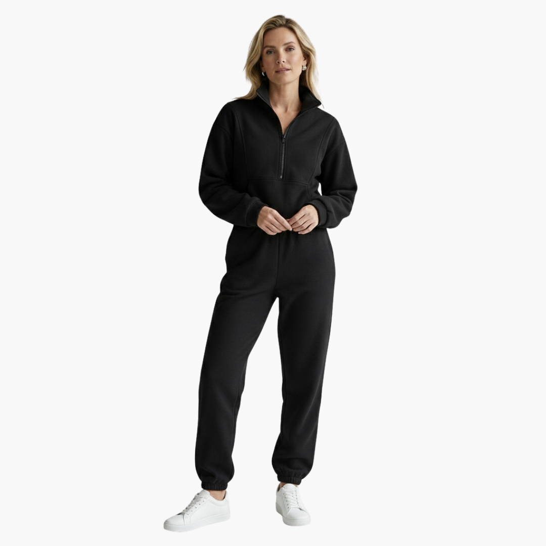 Women's Half Zip Sweatshirt and Jogger Set