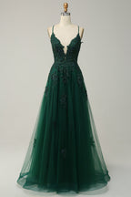 Ball Gown Lace Appliqué Floor-Length Formal Gown