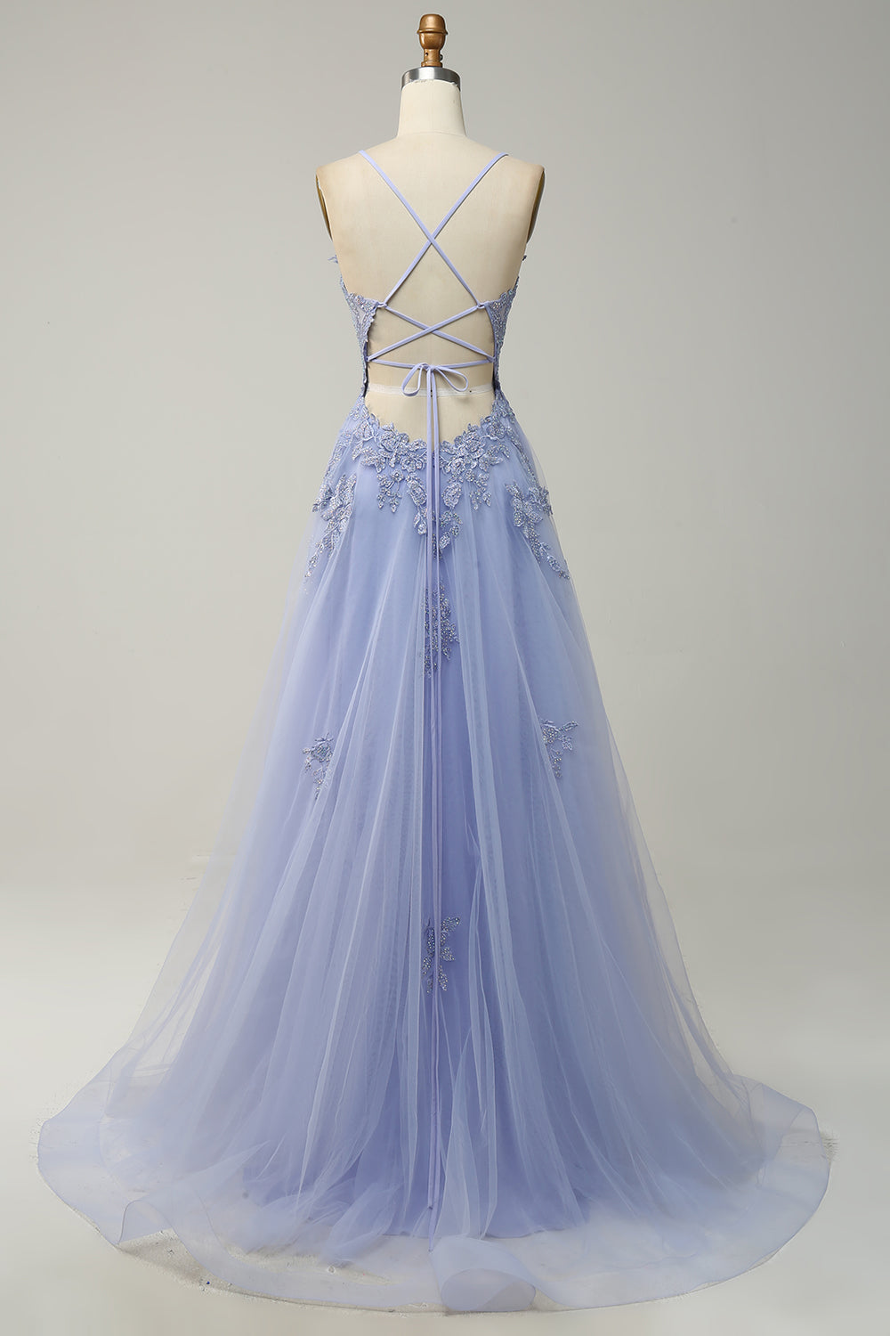 Ball Gown Lace Appliqué Floor-Length Formal Gown