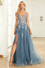 Ball Gown Lace Appliqué Floor-Length Formal Gown