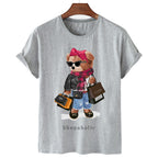 Shopaholic Bear Short Sleeve Graphic Tee Organic Cotton