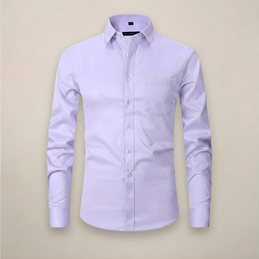 Long Sleeve Men's Business Shirt Wrinkle Free