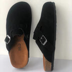 Leather Slide Sandals