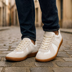 Retro Suede Leather Panel Sneakers
