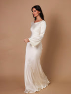 Long Sleeve Figure-Hugging Maxi Dress