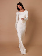 Long Sleeve Figure-Hugging Maxi Dress
