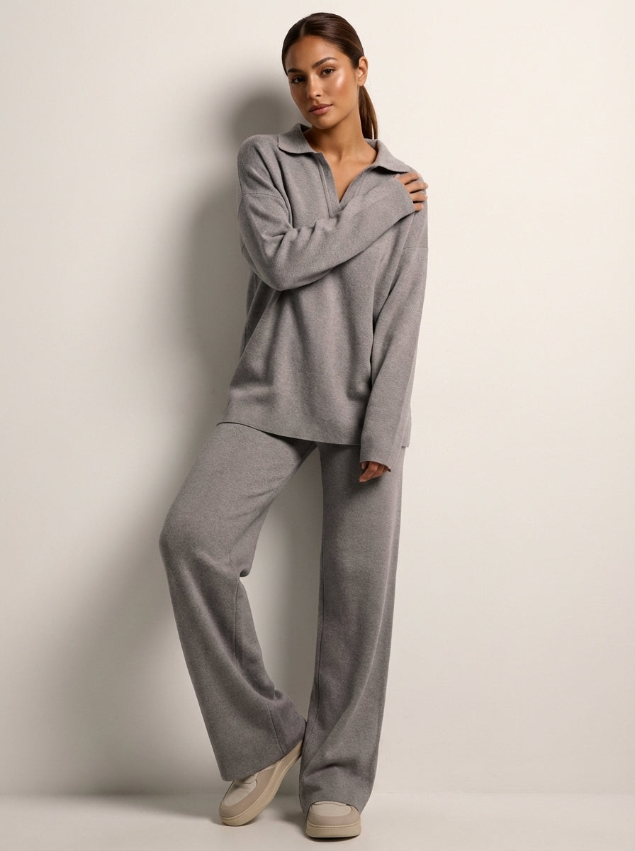 Cashmere Loungewear Set Top and Pants