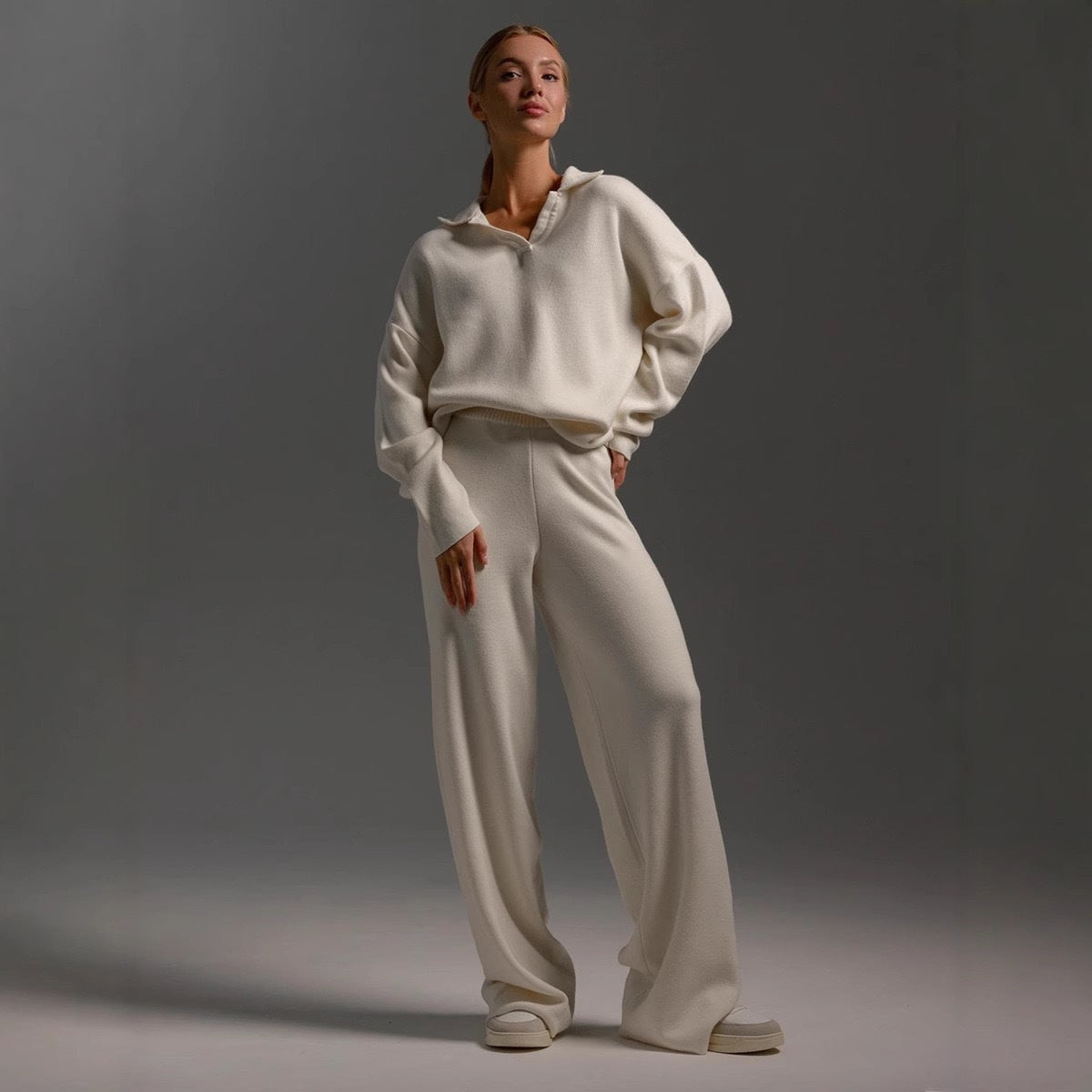Cashmere Loungewear Set Top and Pants