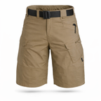 Men's cargo shorts featuring multiple pockets, made from a comfortable cotton blend, designed for a regular fit, perfect for casual wear and outdoor activities. 8