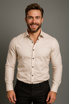 Long Sleeve Men's Business Shirt Wrinkle Free