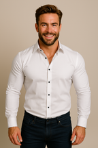 Long Sleeve Men's Business Shirt Wrinkle Free