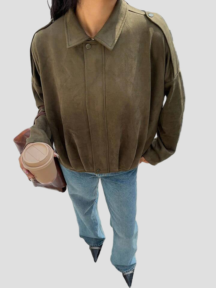 Faux Suede Jacket