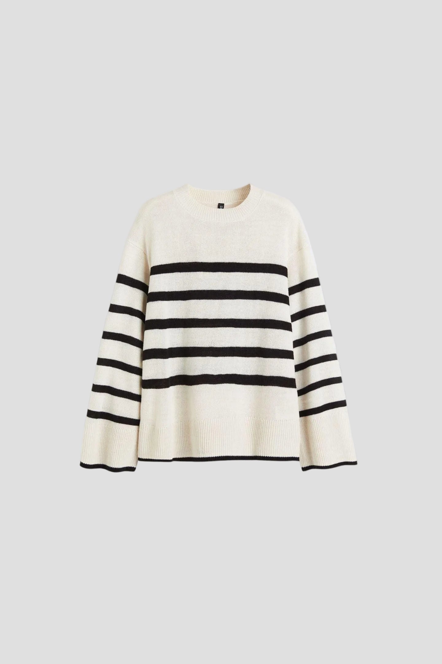 Classic Striped Oversized Knit Sweater