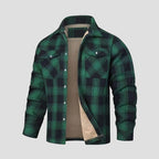 Men's Plaid Fleece Jacket