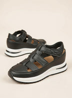 Platform Sandal with Velcro Straps