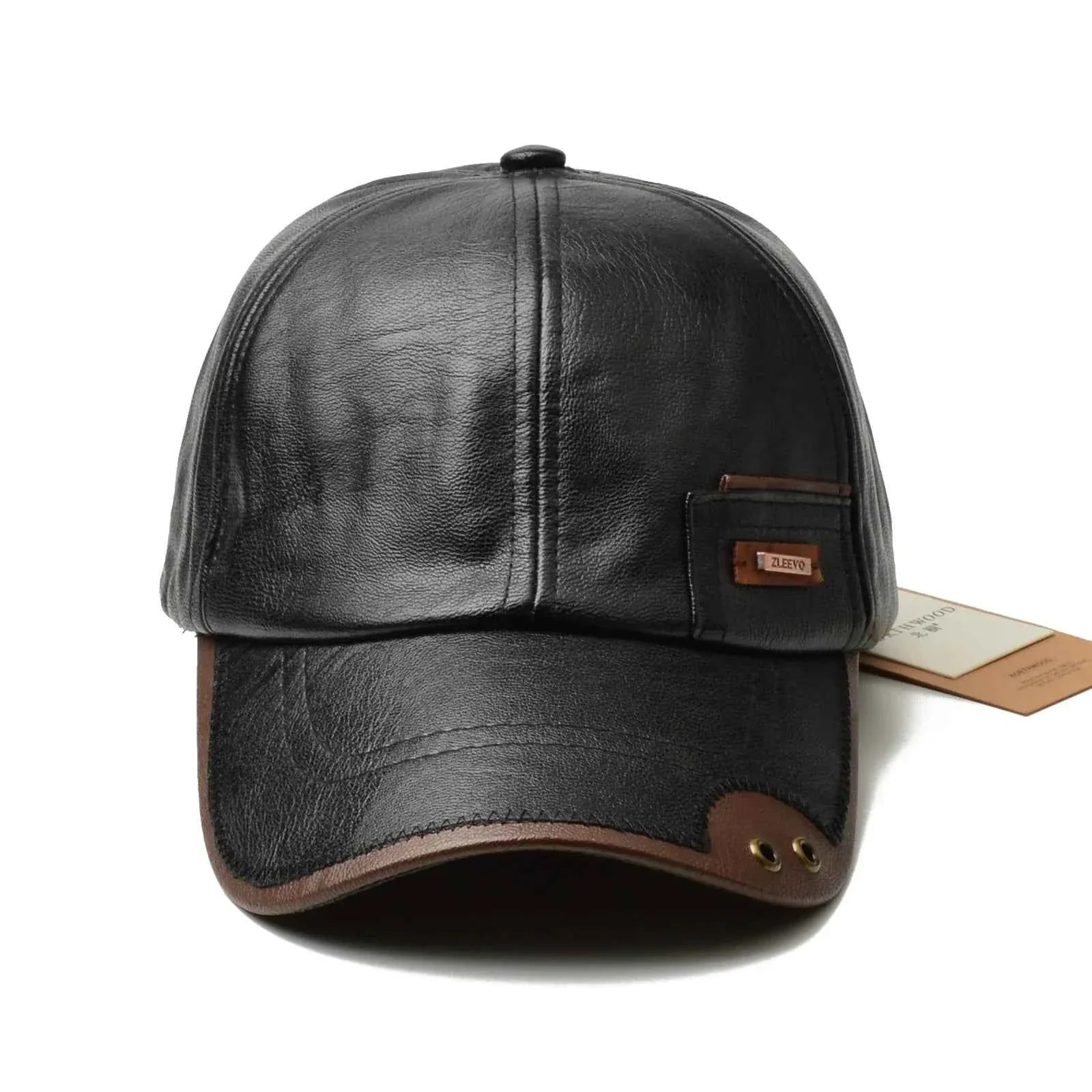 Genuine Leather Cap