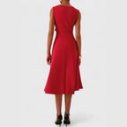 Women's Draped Midi Dress
