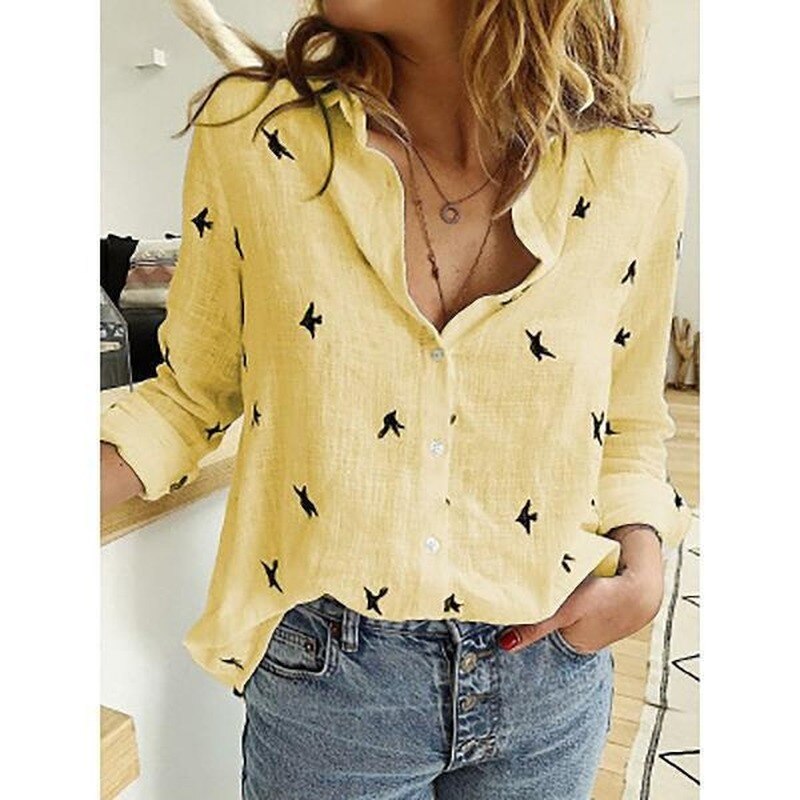 Casual Linen Summer Blouse