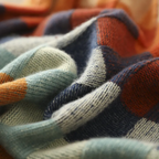 Multi Color Check Knit Sweater