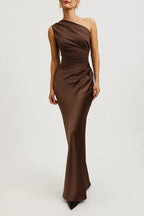 One Shoulder Body-Con Maxi Dress