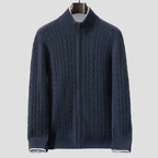 Men's Cable Knit Cashmere Cardigan