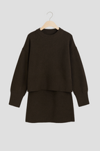 Cozy Sweater and Mini Skirt Set