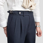 Men's Pleated Front Tailored Trousers