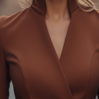 Crepe Midi Dress Defined Waist Belt